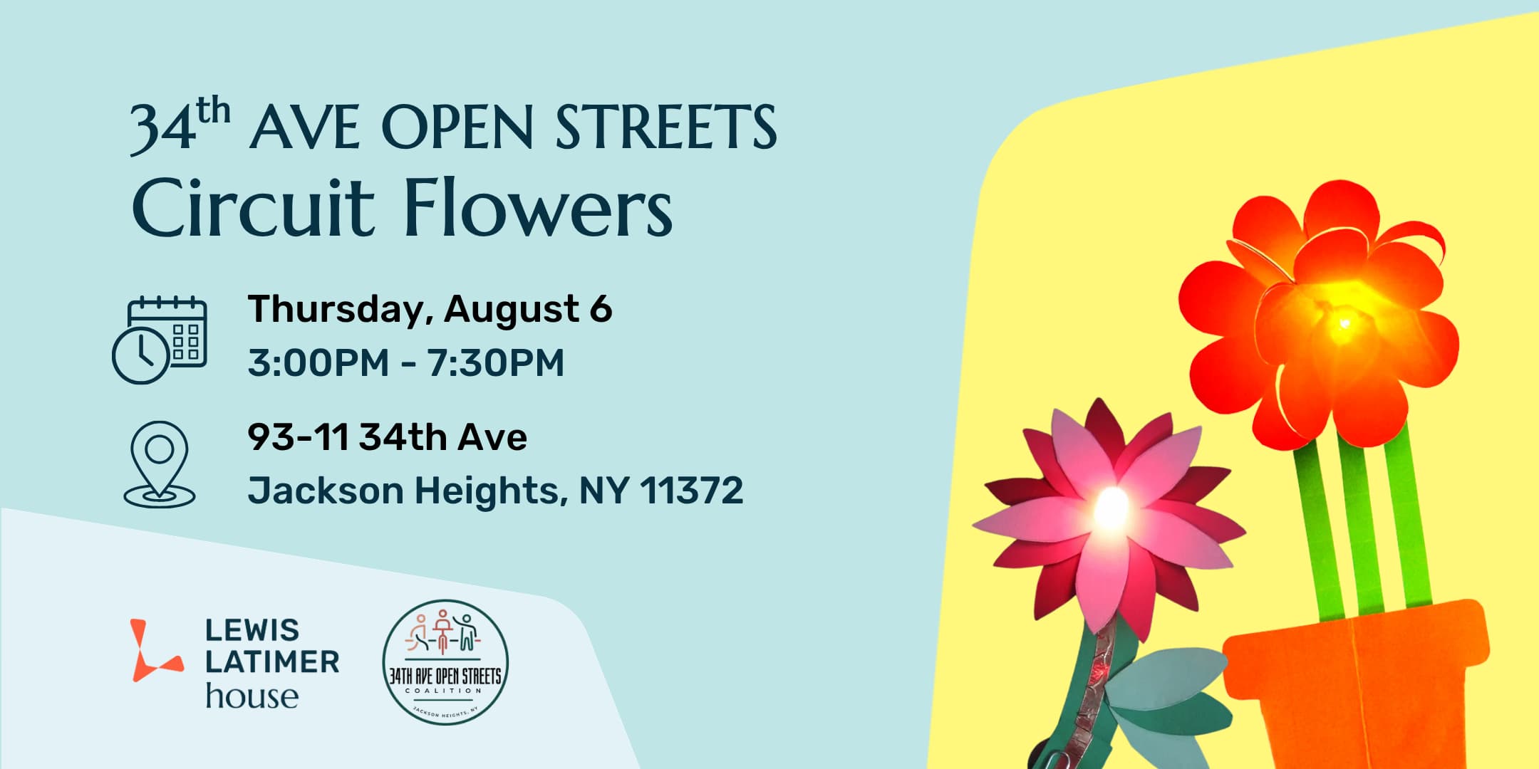 34th Ave Open Streets: Circuit Flowers