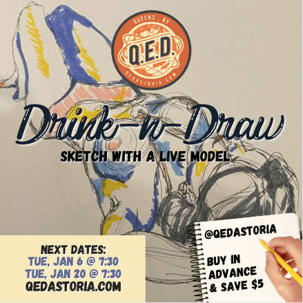 Drink + Draw with a Live Model